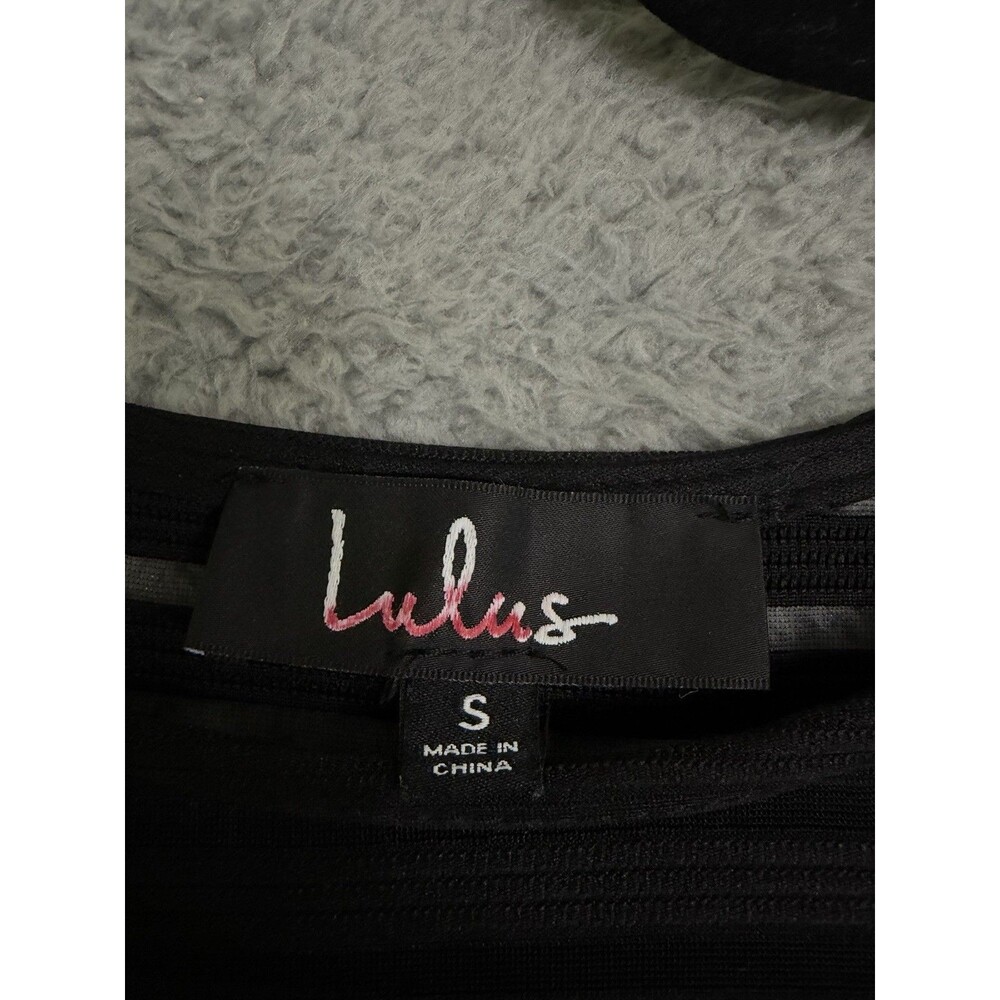Lulu’s ‘Perfect Mesh Black Bodycon’ Dress Size Small - Picture 6 of 11